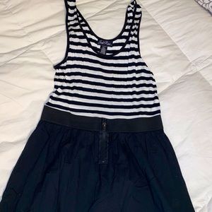 Black Striped Dress